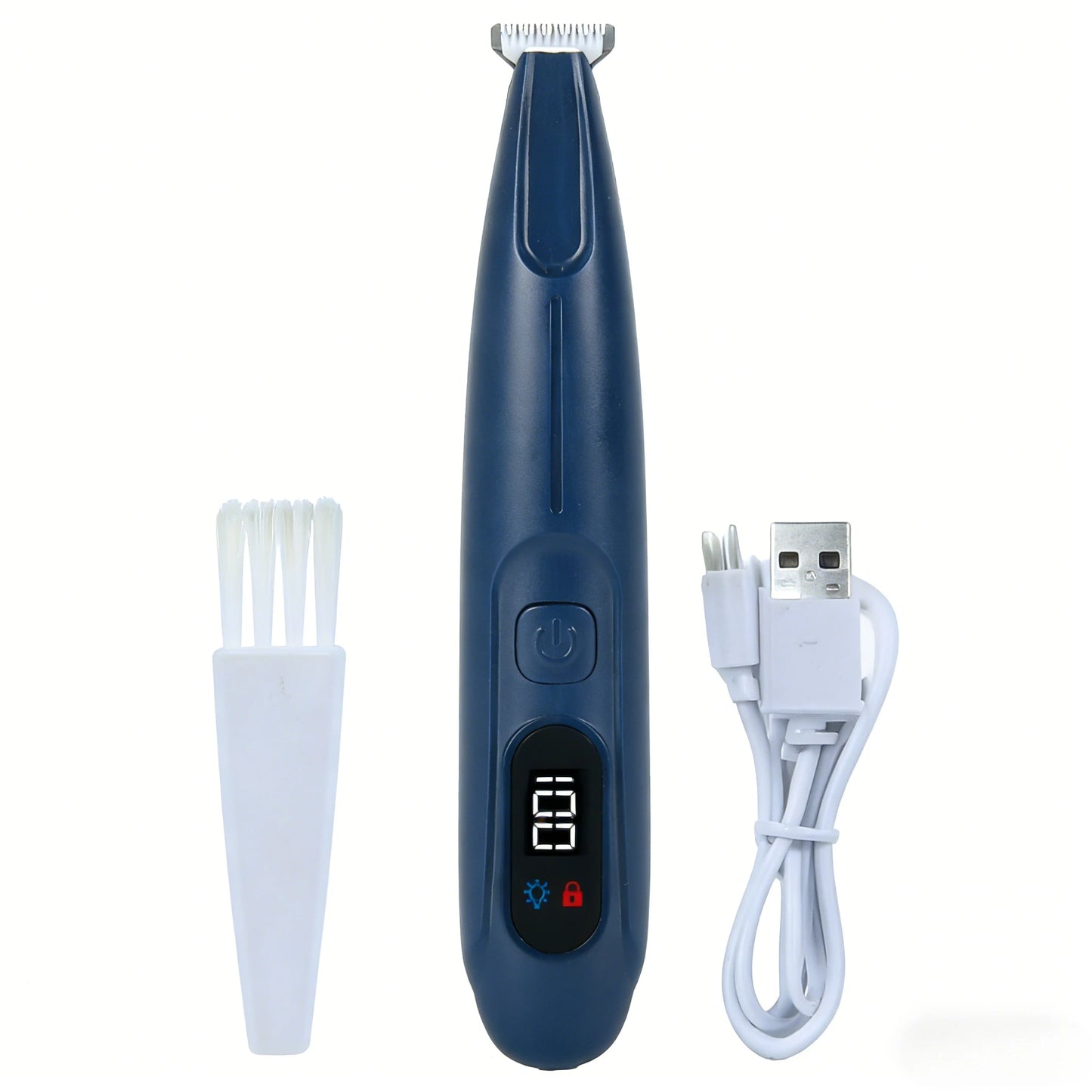 Nexora™ 2-in-1 Pet Grooming Kit – Waterproof Hair Trimmer with LED & UV Light for Dogs & Cats