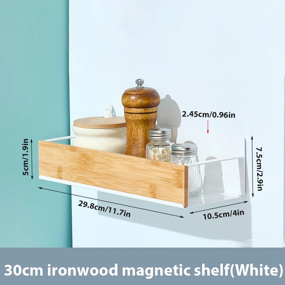 Nexora™ Magnetic Fridge Shelf – Space-Saving Spice & Kitchen Storage Organizer