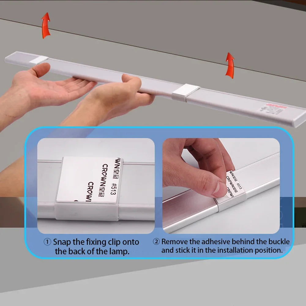 Nexora™ Ultra-Thin Motion Sensor LED Light – Wireless USB Rechargeable Under-Cabinet Night Light