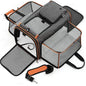 Nexora Expandable Pet Carrier Bag – Breathable Foldable Travel Backpack for Cats & Small Dogs