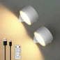 Nexora™ Magnetic Wall Lamp – Touch & Remote Control Rechargeable LED Bedside Night Light