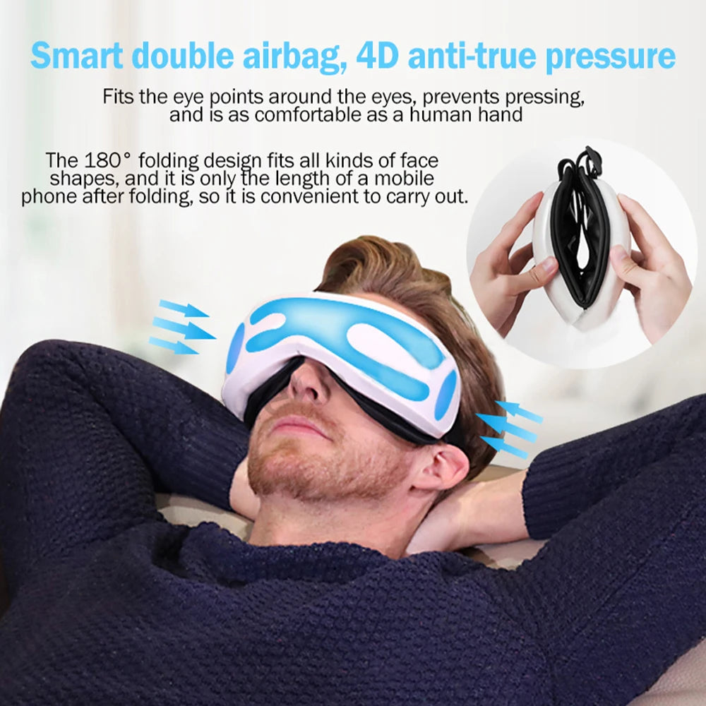 Nexora Heated Eye Massager – Rechargeable Relaxation Tool for Tired Eyes
