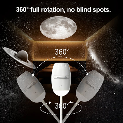 Nexora™ Galaxy Star Projector Night Light – 2-in-1 Ambient Mood Lamp for Bedroom, Car & Home