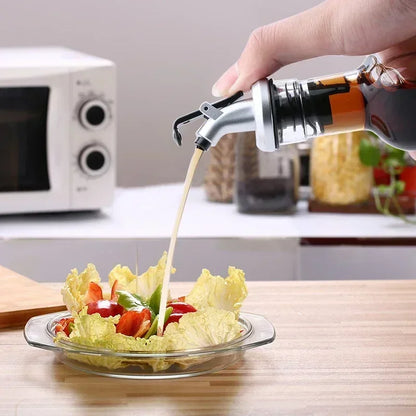 Nexora™ Glass Oil Dispenser – Leakproof Kitchen Seasoning Bottle for Oil, Vinegar & Soy Sauce