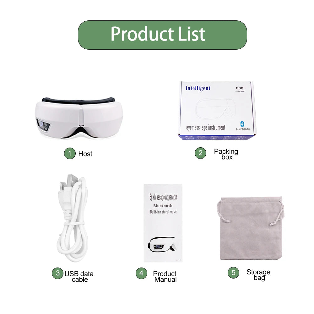 Nexora Heated Eye Massager – Rechargeable Relaxation Tool for Tired Eyes