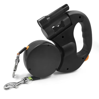 Nexora 3M Retractable LED Dog Leash – No-Tangle 360° Swivel Reflective Walking Lead for Small Dogs