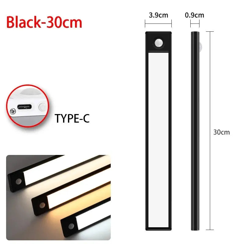 Nexora™ LED Motion Sensor Light – Wireless USB Rechargeable Under-Cabinet Night Light
