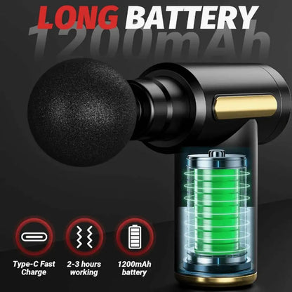 Nexora Mini Muscle Massage Gun – Portable Deep Tissue Relaxation Device