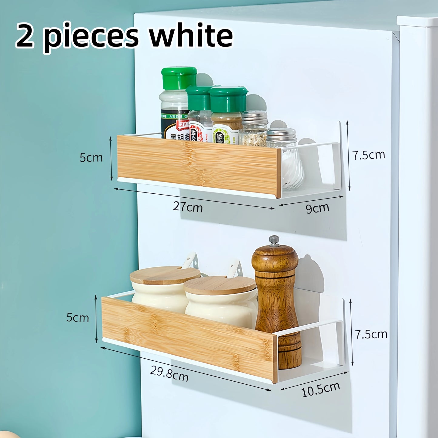 Nexora™ Magnetic Fridge Shelf – Space-Saving Spice & Kitchen Storage Organizer