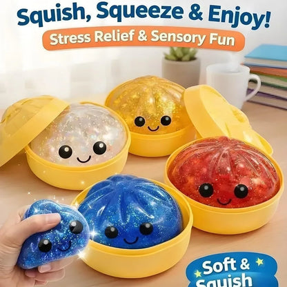 Nexora Squishy Dumpling Stress Ball – Slow Rebound Stress Relief Toy