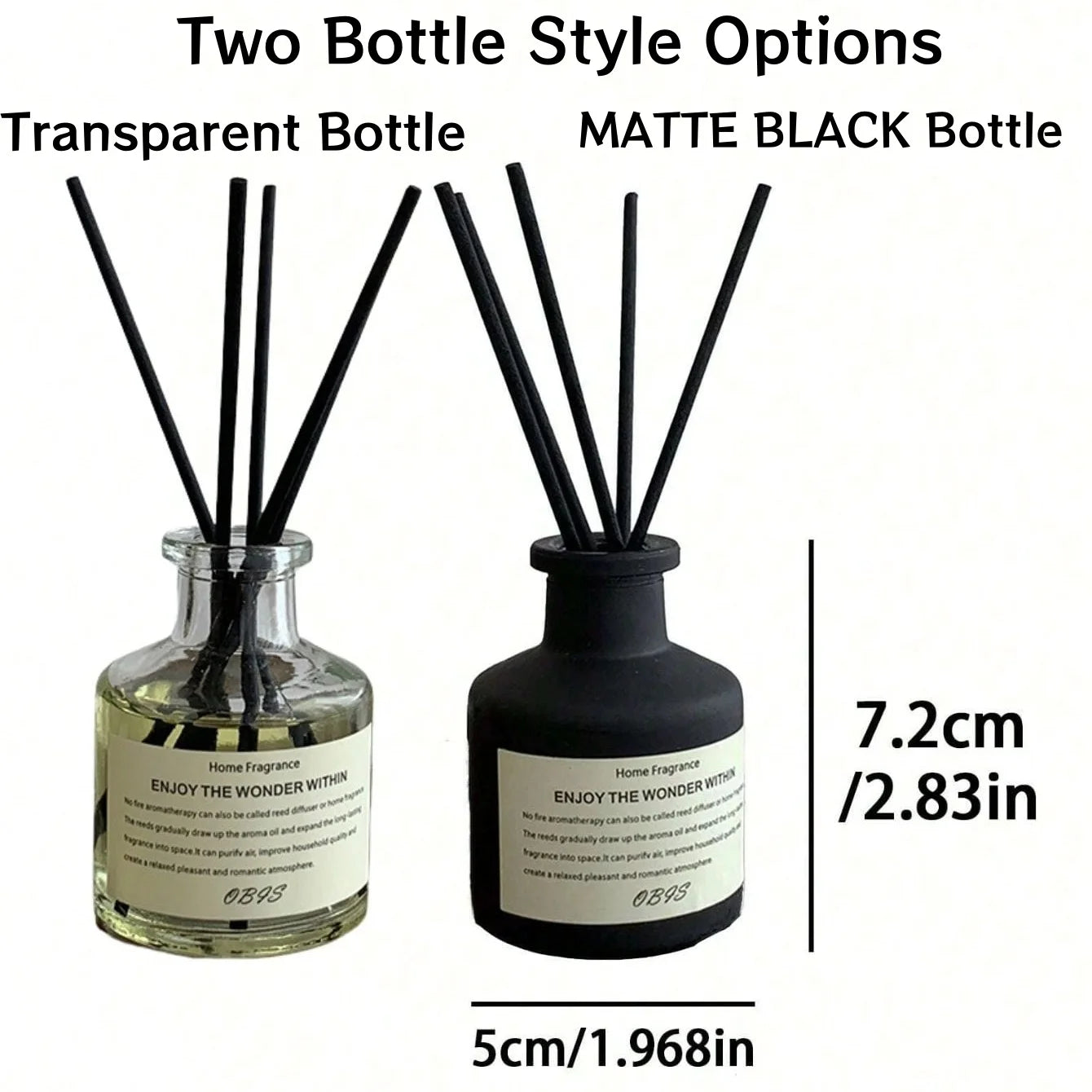 Nexora™ 50ml Reed Diffuser – Flameless Home Fragrance with Natural Reed Sticks