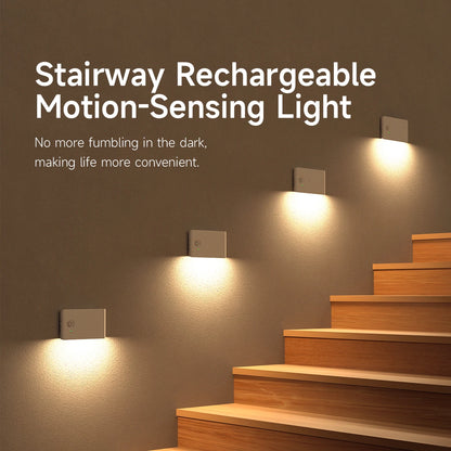 Nexora™ Motion Sensor Night Lights – Rechargeable Dimmable Magnetic LED Lights for Stairs, Hallways & Cabinets