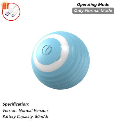 Nexora Interactive Rolling Cat Toy – Rechargeable Automatic Rotating Ball with Moving Tail for Cats