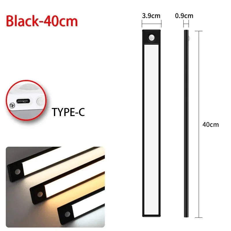 Nexora™ LED Motion Sensor Light – Wireless USB Rechargeable Under-Cabinet Night Light