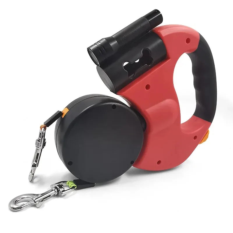Nexora 3M Retractable LED Dog Leash – No-Tangle 360° Swivel Reflective Walking Lead for Small Dogs