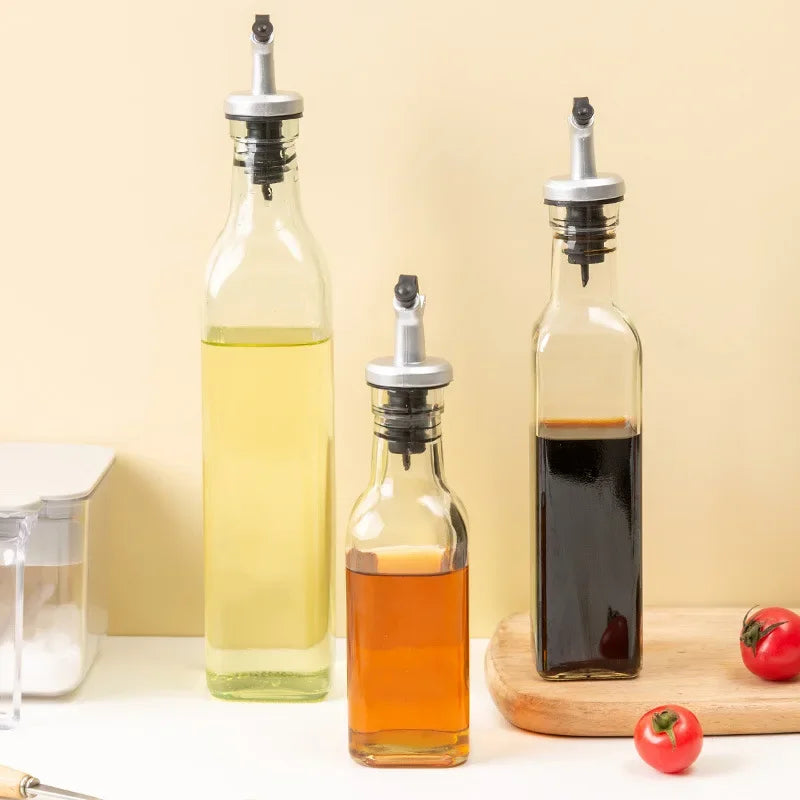 Nexora™ Glass Oil Dispenser – Leakproof Kitchen Seasoning Bottle for Oil, Vinegar & Soy Sauce