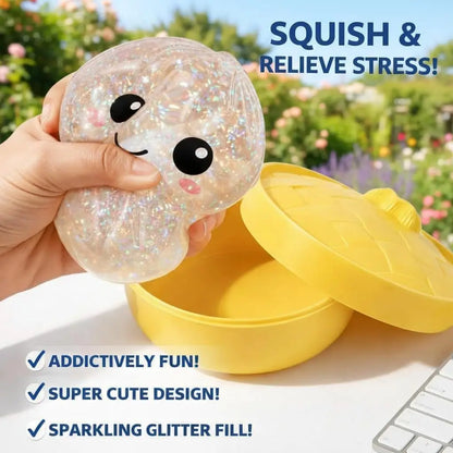 Nexora Squishy Dumpling Stress Ball – Slow Rebound Stress Relief Toy
