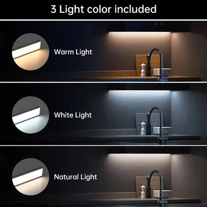Nexora™ LED Motion Sensor Light – Wireless USB Rechargeable Under-Cabinet Night Light