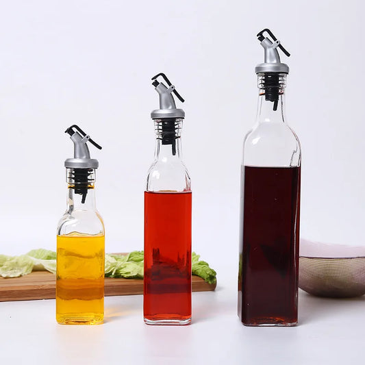 Nexora™ Glass Oil Dispenser – Leakproof Kitchen Seasoning Bottle for Oil, Vinegar & Soy Sauce
