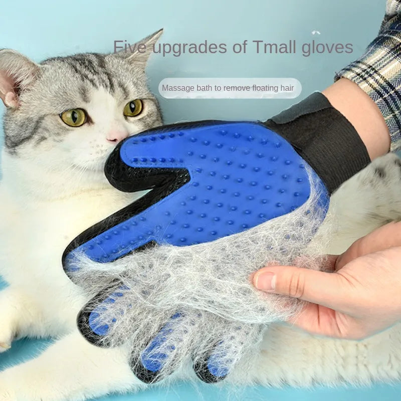 Nexora™ Silicone Pet Grooming Glove – Gentle Hair Remover & Bath Brush for Dogs & Cats
