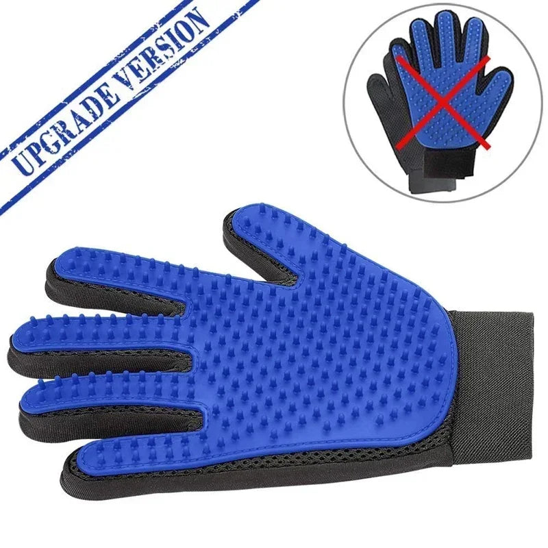 Nexora™ Silicone Pet Grooming Glove – Gentle Hair Remover & Bath Brush for Dogs & Cats