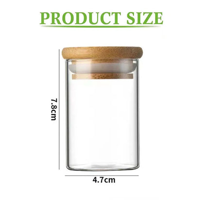 Nexora™ Glass Spice Jars – Minimalist Kitchen Storage Containers for Spices, Salt, Sugar & Coffee