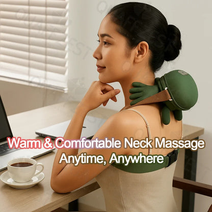 Nexora 4D Bionic Neck & Shoulder Massager – Wireless Heated Deep Kneading Massage Wrap