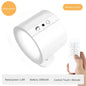 Nexora Led Double Head Wall Lamp USB Recharge Wireless Portable Night Light Touch Control Remote 360 Rotatable For Bedroom Reading Lamp