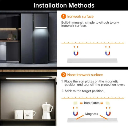 Nexora™ LED Motion Sensor Light – Wireless USB Rechargeable Under-Cabinet Night Light