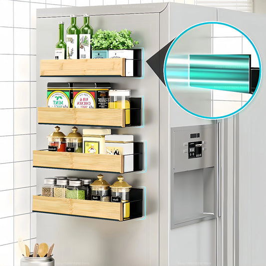 Nexora™ Magnetic Fridge Shelf – Space-Saving Spice & Kitchen Storage Organizer
