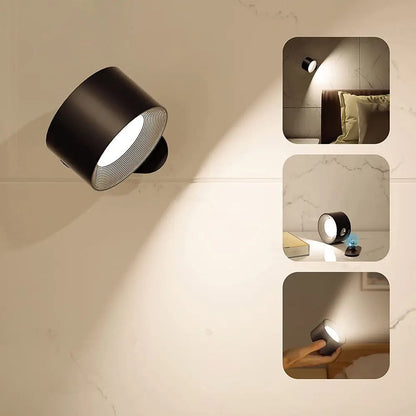 Nexora™ Magnetic Wall Lamp – Touch & Remote Control Rechargeable LED Bedside Night Light