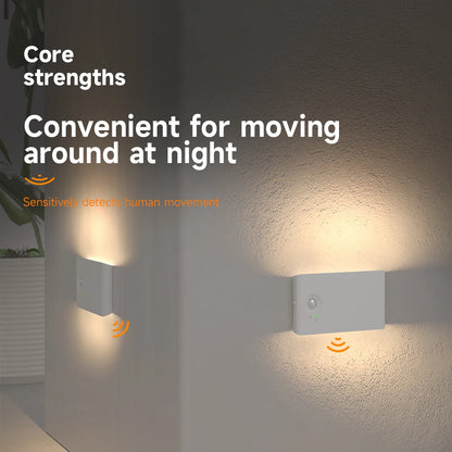 Nexora™ Motion Sensor Night Lights – Rechargeable Dimmable Magnetic LED Lights for Stairs, Hallways & Cabinets