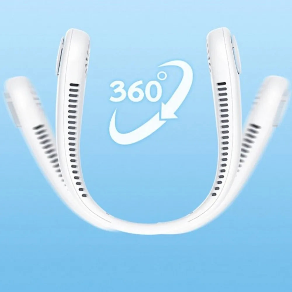 Nexora ArcticCool™ Wearable Neck Cooling Fan – Hands-Free Personal Air Cooler