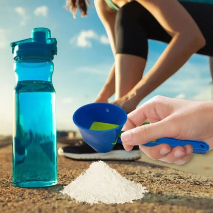 Sliding Funnel Scoop – Mess-Free Food & Powder Transfer Tool for Bottles & Containers