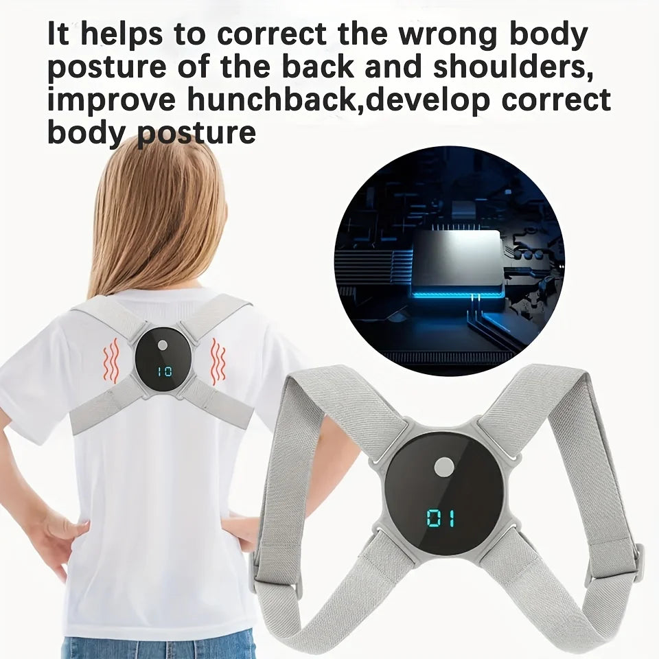 Nexora Smart Posture Corrector – Intelligent Vibration Reminder Back Support Trainer
