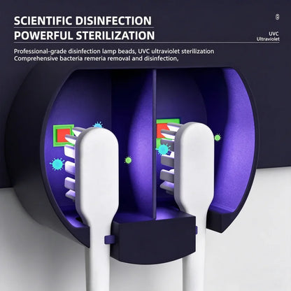 Nexora UV Toothbrush Sanitizer – Automatic Wall-Mounted Toothbrush Sterilizer & Holder