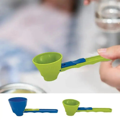 Sliding Funnel Scoop – Mess-Free Food & Powder Transfer Tool for Bottles & Containers