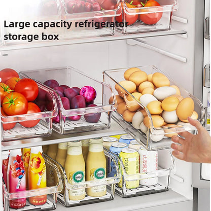 Nexora™ Premium Clear Fridge Organizer Bin