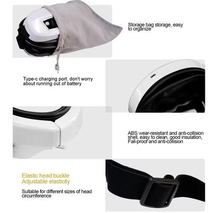 Nexora Heated Eye Massager – Rechargeable Relaxation Tool for Tired Eyes