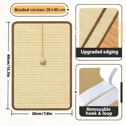 Nexora Sisal Cat Scratching Post – Space-Saving Furniture Protector with Interactive Hanging Ball