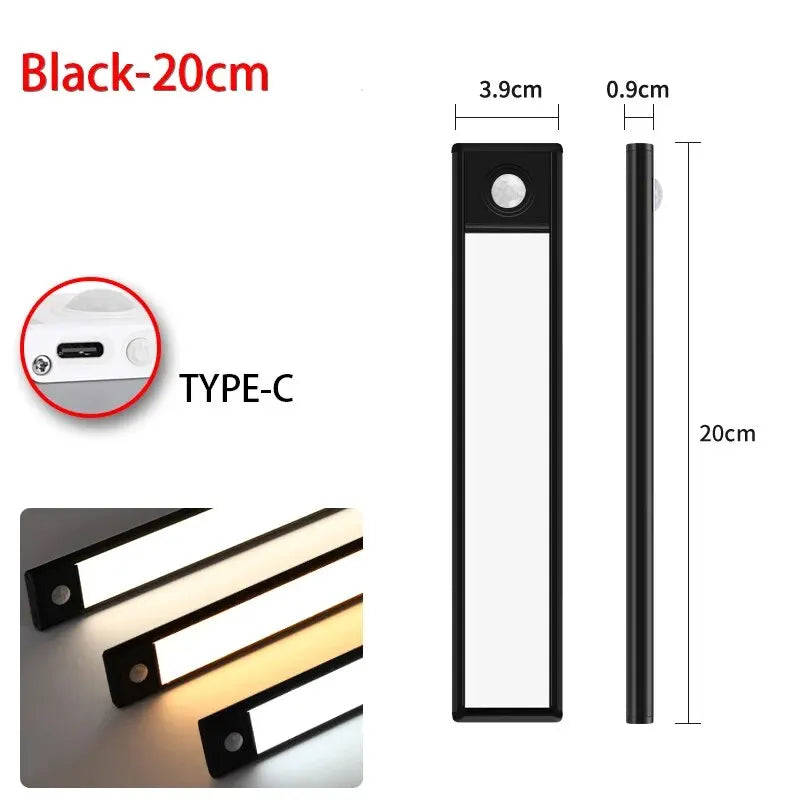 Nexora™ LED Motion Sensor Light – Wireless USB Rechargeable Under-Cabinet Night Light
