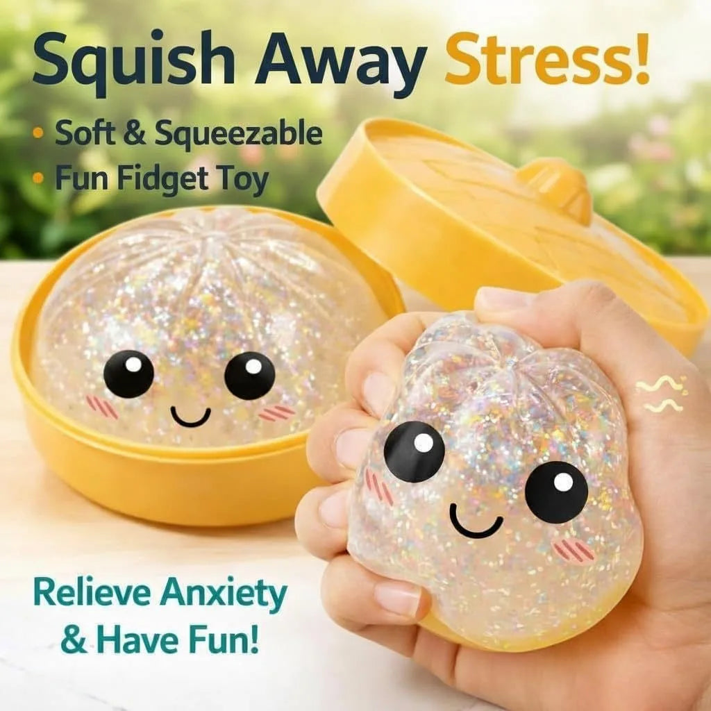 Nexora Squishy Dumpling Stress Ball – Slow Rebound Stress Relief Toy
