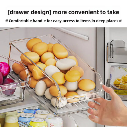 Nexora™ Premium Clear Fridge Organizer Bin