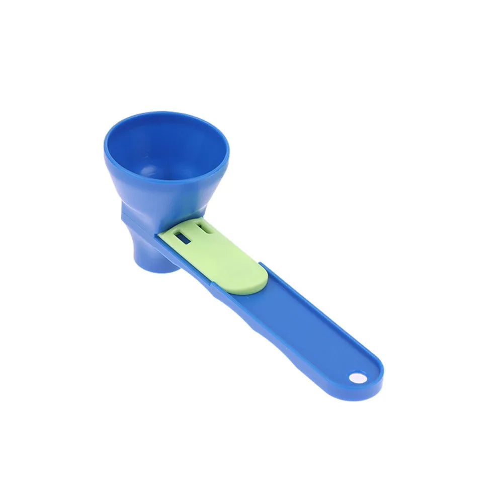 Sliding Funnel Scoop – Mess-Free Food & Powder Transfer Tool for Bottles & Containers