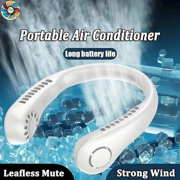 Nexora ArcticCool™ Wearable Neck Cooling Fan – Hands-Free Personal Air Cooler