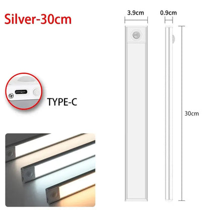 Nexora™ LED Motion Sensor Light – Wireless USB Rechargeable Under-Cabinet Night Light