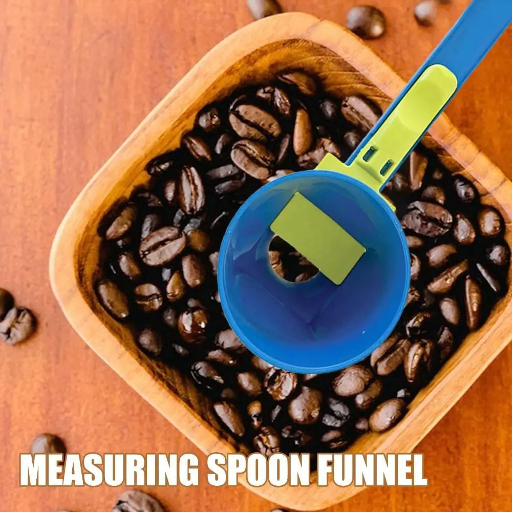 Sliding Funnel Scoop – Mess-Free Food & Powder Transfer Tool for Bottles & Containers