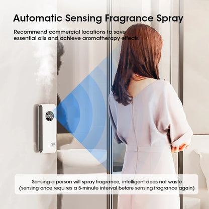 Nexora™ Smart Automatic Aroma Diffuser – Motion Sensor Home Fragrance & Digital Clock