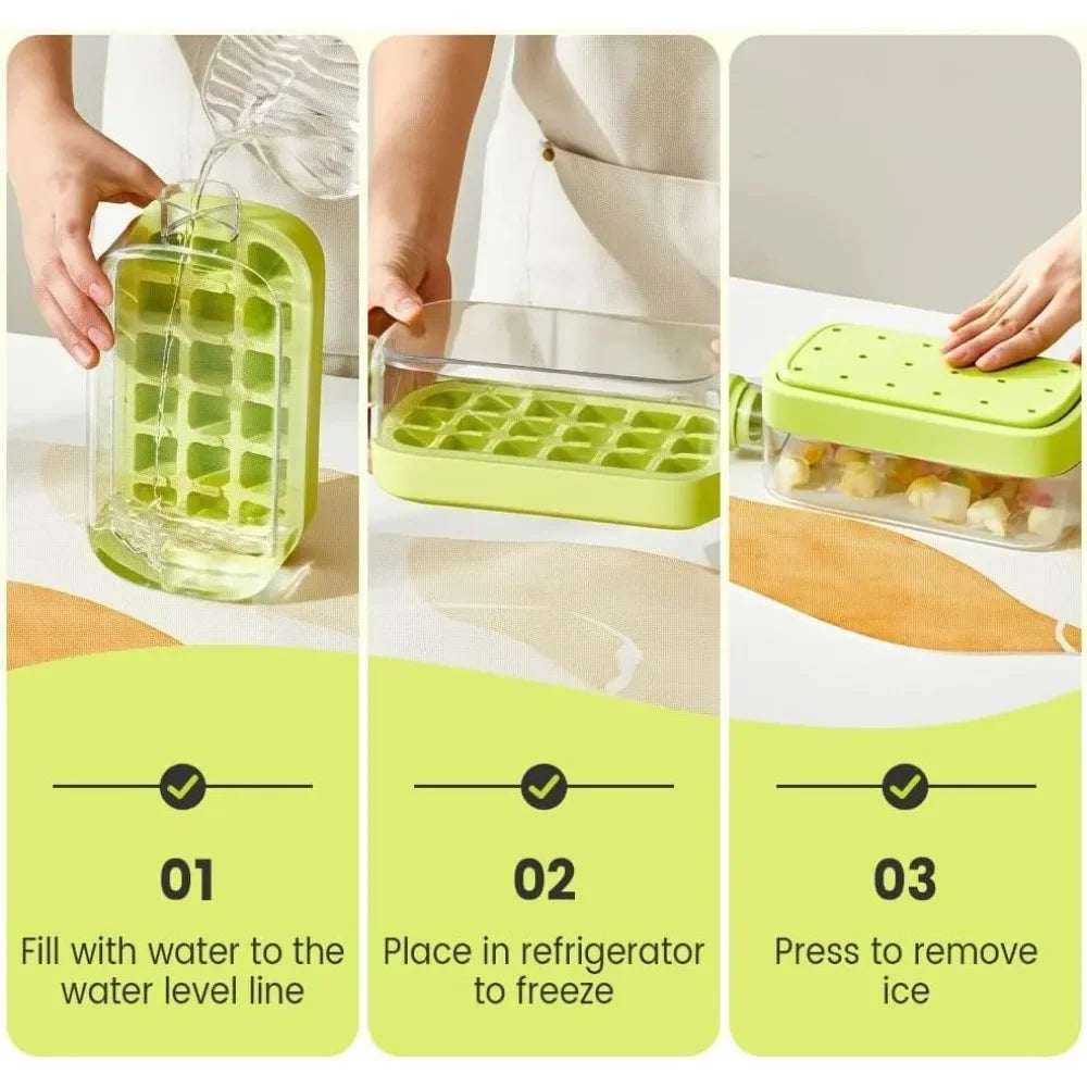 Nexora 2-in-1 Ice Bottle with Straw – Reusable Ice Cube Maker & Water Bottle