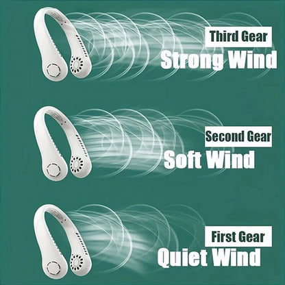 Nexora ArcticCool™ Wearable Neck Cooling Fan – Hands-Free Personal Air Cooler